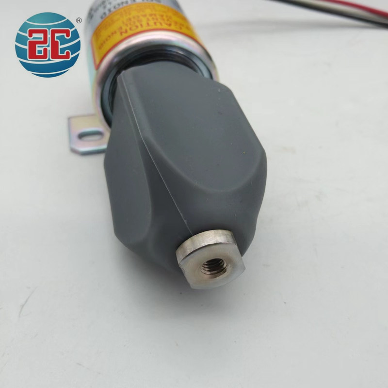 SA-4876-12 1751ES-12E6ULB5S8 توقف صمام الملف اللولبي لمحرك حفارة 12V 3 أسلاك