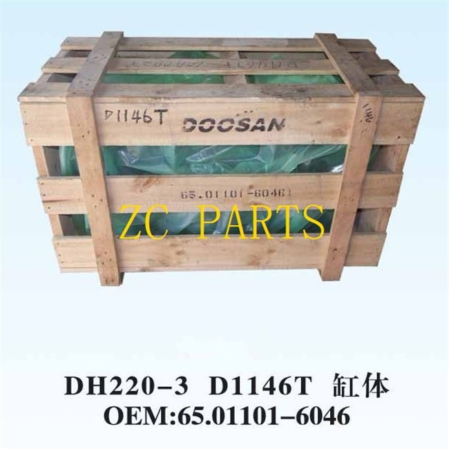 65.01101-6046 كتلة أسطوانة محرك حفارة لـ Daewoo DH200-3 D1146T