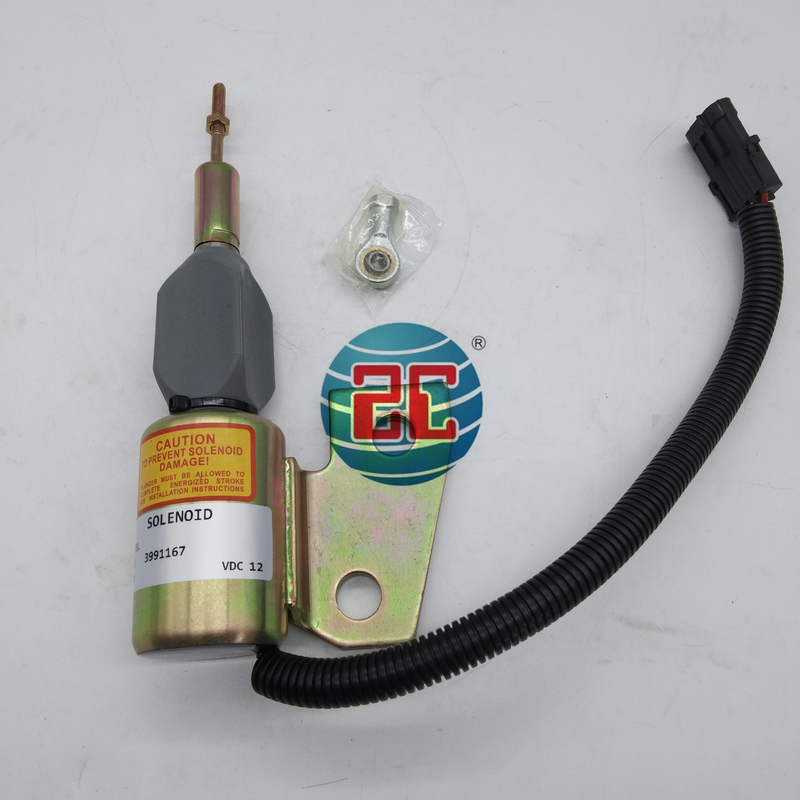 3991167 توقف صمام الملف اللولبي يناسب حفارة Cummins 4BT 4BT3.3 4BT 3.9 4B3.9-C أجزاء المحرك