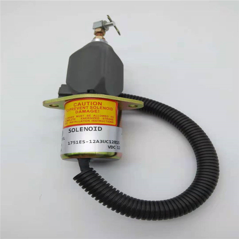 1751ES-12A3UC12B1S إيقاف صمام الملف اللولبي يصلح لمقبس رمادي R60-5 YANMAR 4TNE-94