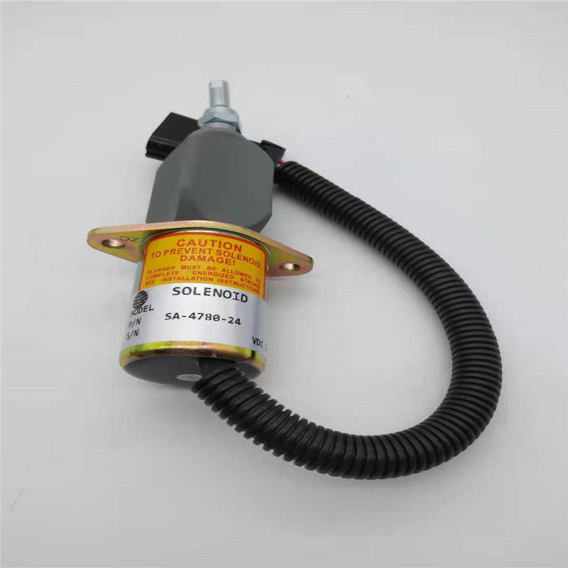 SA-4780-24 صمام إيقاف الملف اللولبي مناسب لجزء محرك Woodword الجزء 24 فولت أسود