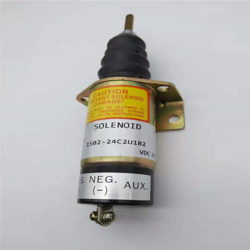 1502-24C2U1B2 توقف صمام الملف اللولبي يصلح لمحرك حفارة Woodward Cummins 24V