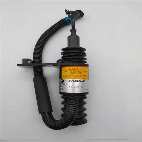 D59-105-01 وقف صمام الملف اللولبي مناسب لأجزاء محرك حفارة Dongfeng 24V
