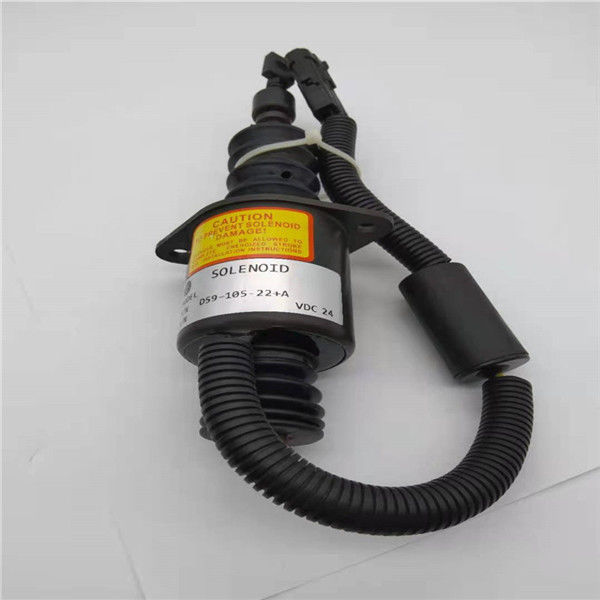 D59-105-22 + A Stop Solenoid Valve يصلح لودر حفار D4114 / D6114 / D9-220 LiuGong / ShangChai